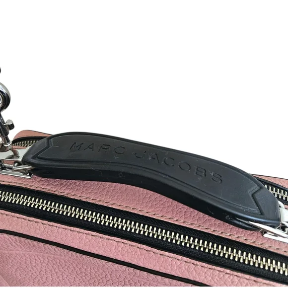 Marc Jacobs The Box 23 Pink Pebbled Leather Crossbody Handbag - Picture 3 of 13